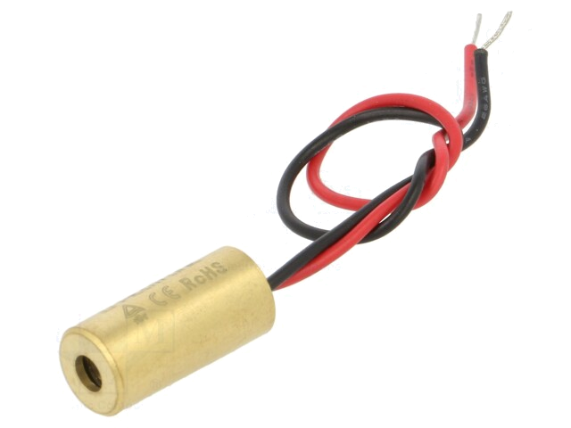 Module: laser; 1mW; rood; punt; 650nm; 3÷12VDC; 15÷35mA Module: laser; 1mW; rood; punt; 650nm; 3÷12VDC; 15÷35mA